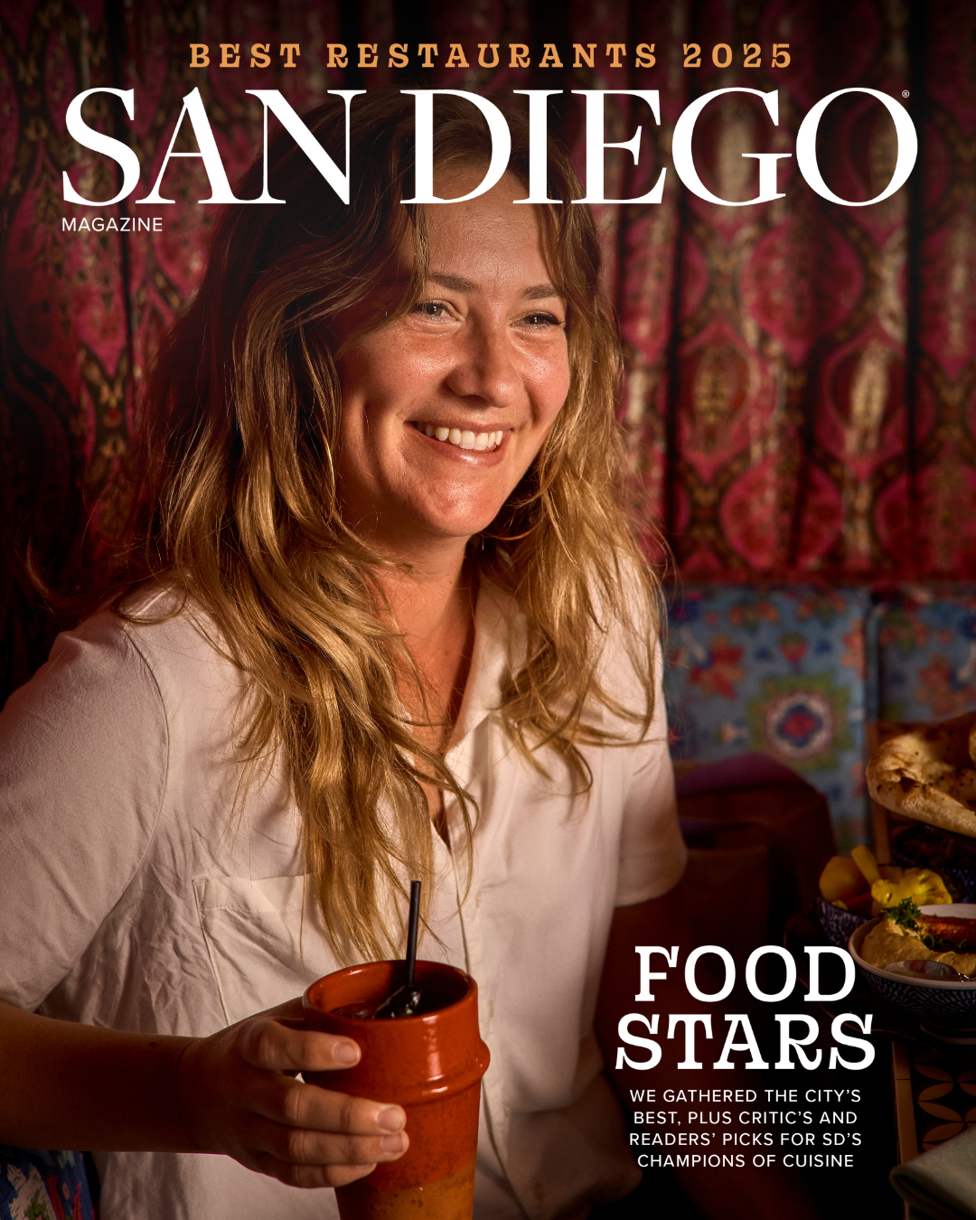 San Diego Magazine's 2025 Best Restaurants Edition cover shoot featuring Anne-Marie Coulon – Little Lion Cafe