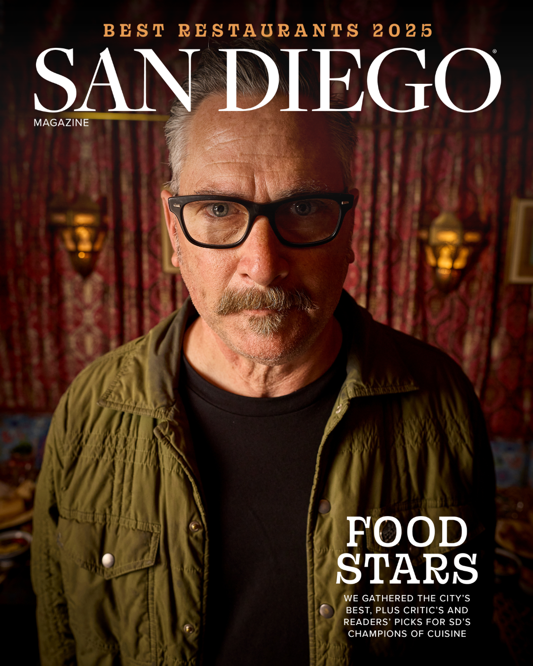 San Diego Magazine's 2025 Best Restaurants Edition cover shoot featuring Dave Lively – Fall Brewing Company