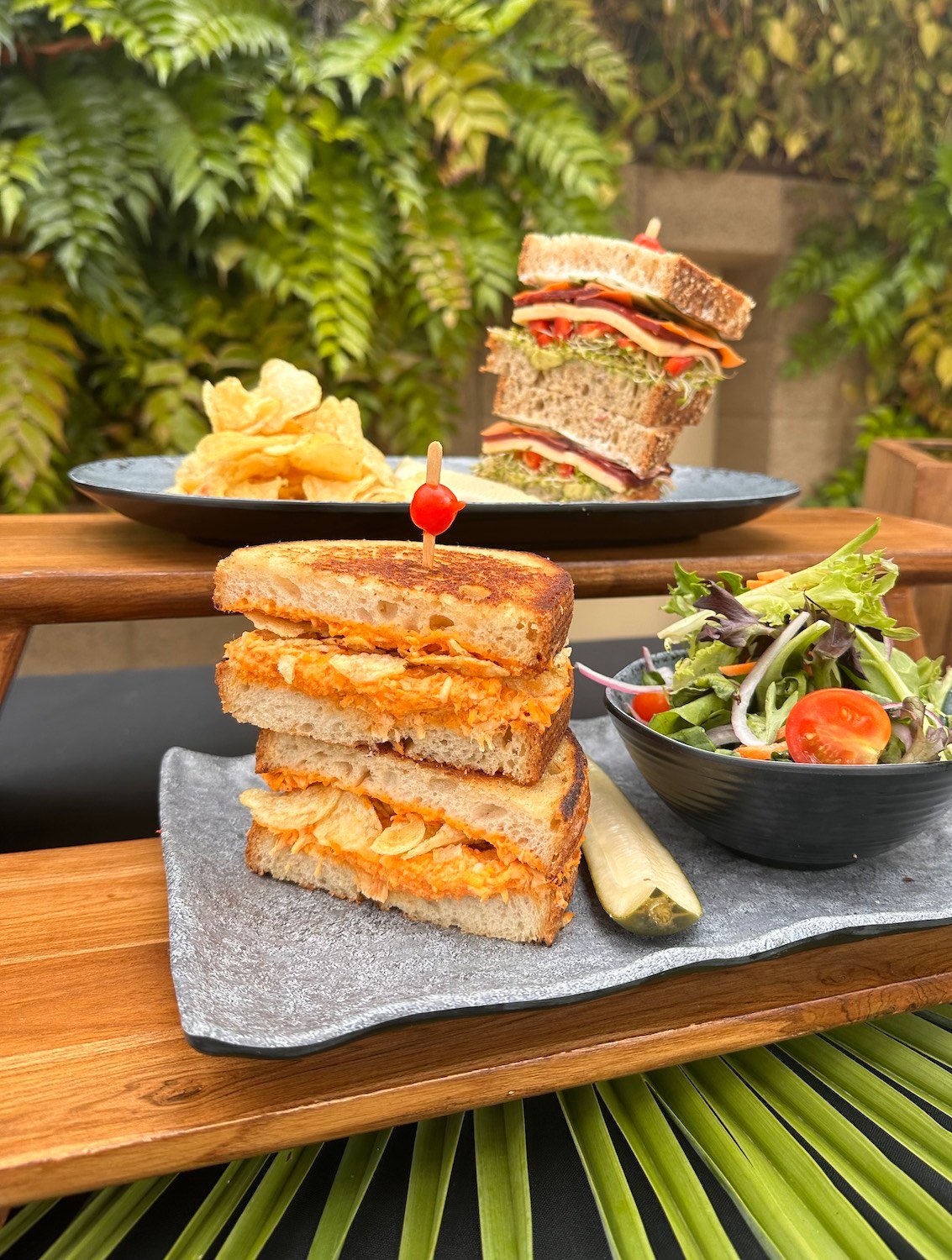Food from San Diego zoo restaurant Albert's featuring an updated menu