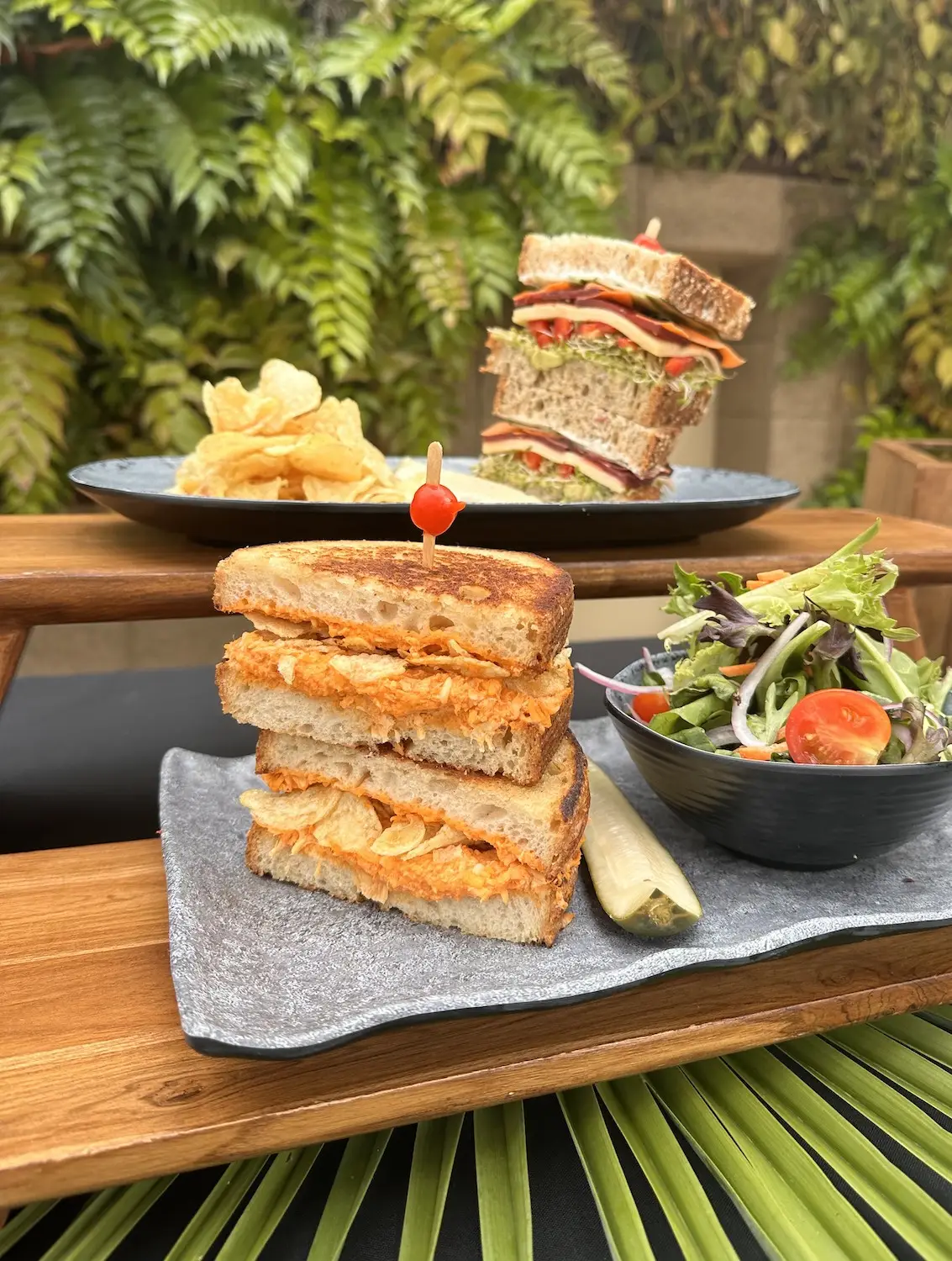 Food from San Diego zoo restaurant Albert's featuring an updated menu
