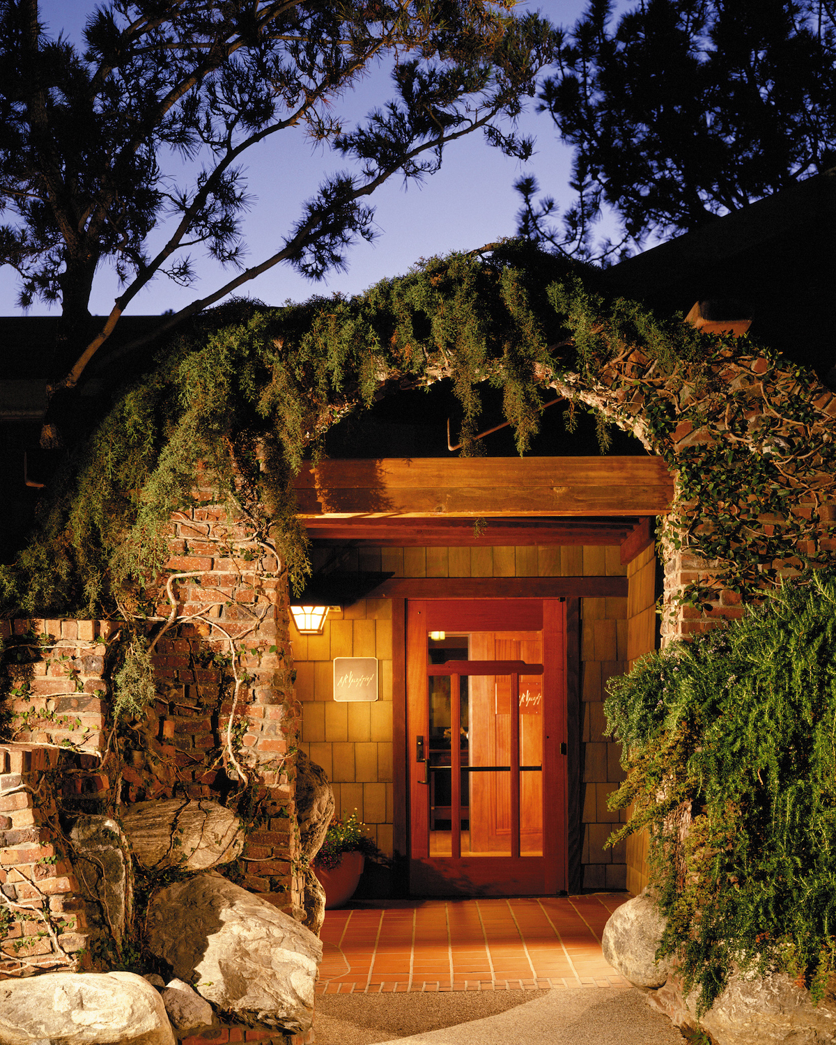 Front entrance of San Diego restaurant A.R. Valentien in La Jolla at The Lodge at Torrey Pines