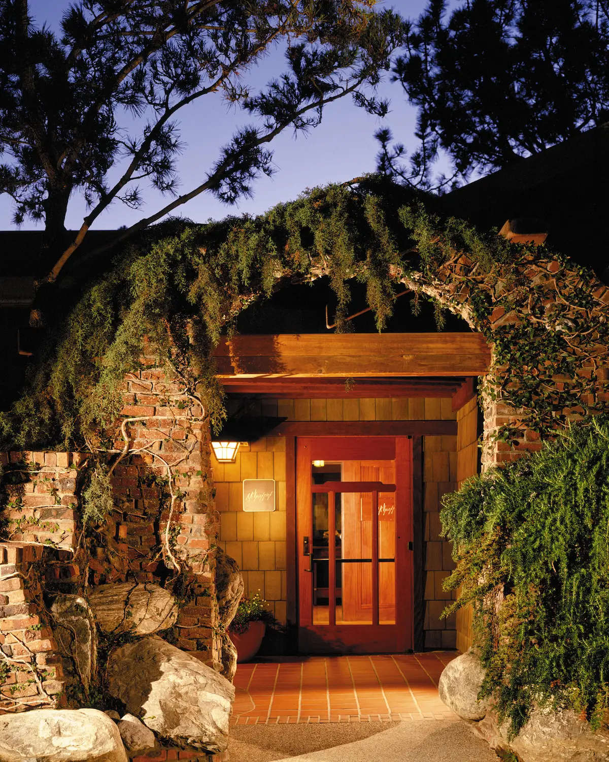 Front entrance of San Diego restaurant A.R. Valentien in La Jolla at The Lodge at Torrey Pines