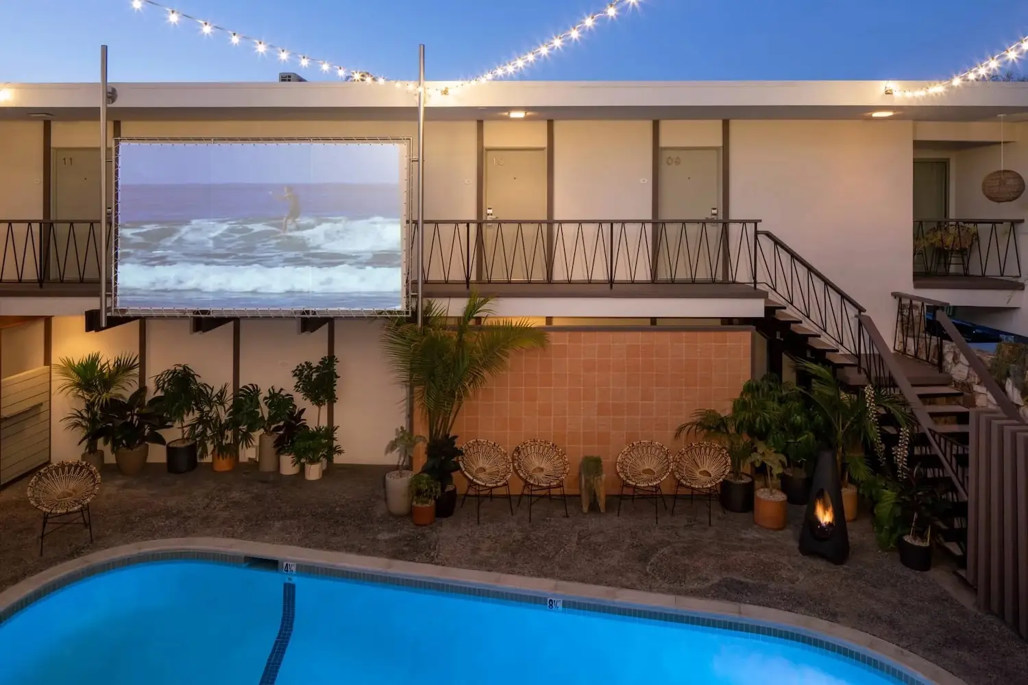 San Diego outdoor movie theater event this Summer 2025 featuring The Pearl Hotel's Wednesday Night Dive-Ins