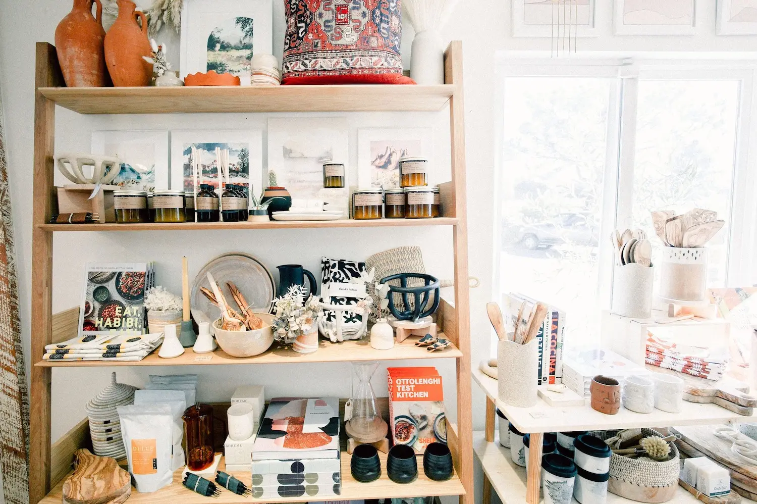 Interior of Leucadia boutique shop Thread Spun near Encinitas in San Diego, CA