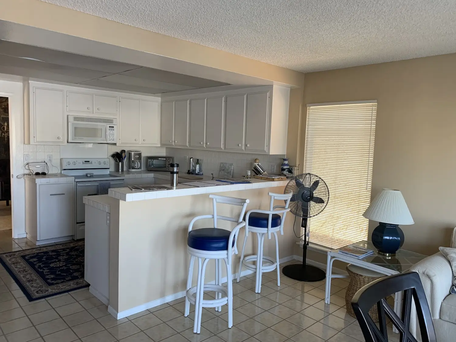 Interior of of San Diego house in the Coronado Cays before a redesign