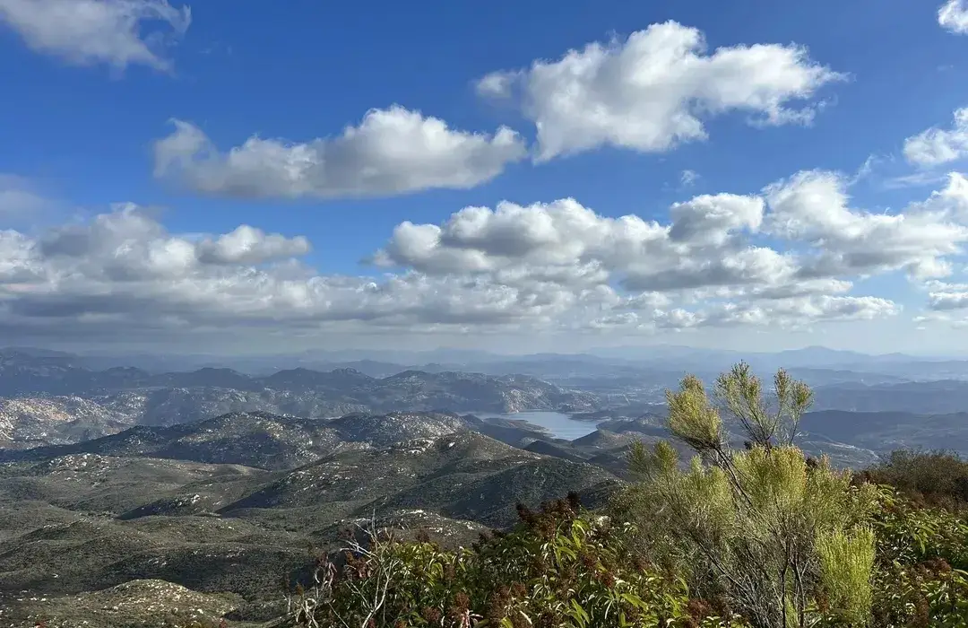 View from the summit of San Diego's Iron Mountain a popular scenic hike in San Diego