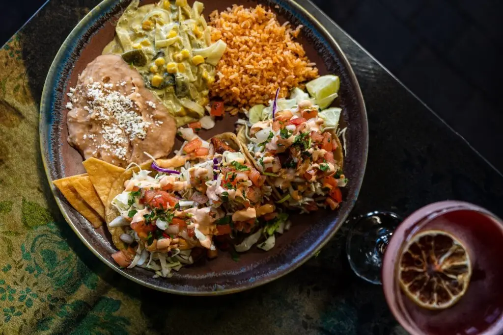 San Diego restaurant La Puerta in Mission Hills featuring fish tacos