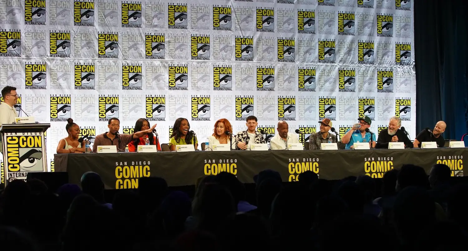 San Diego Comic-Con 2025 panel featuring the cast of Abbot Elementary 