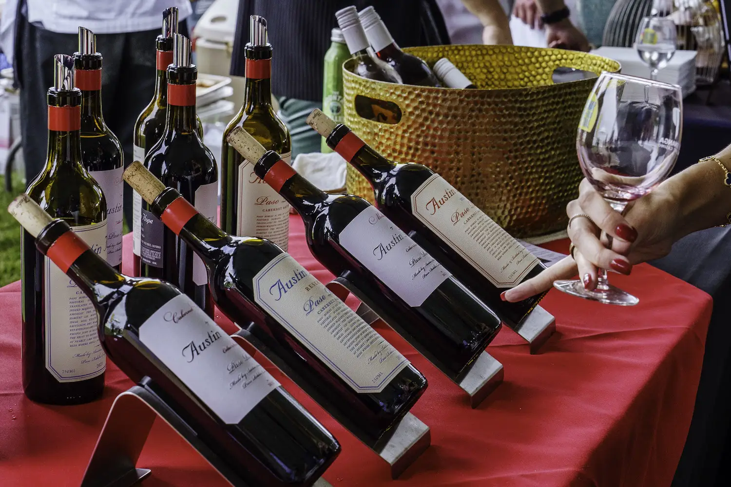 Wine from the VIP tent at the 2025 Del Mar Wine + Food Festival in San Diego