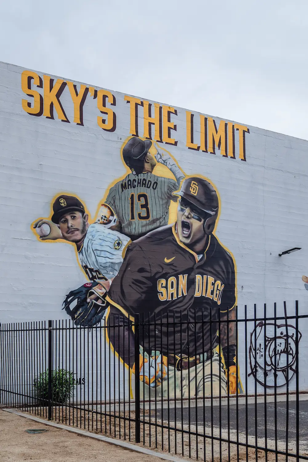 San Diego Padres mural of Manny Machado at Chula Vista's Vogue Tavern