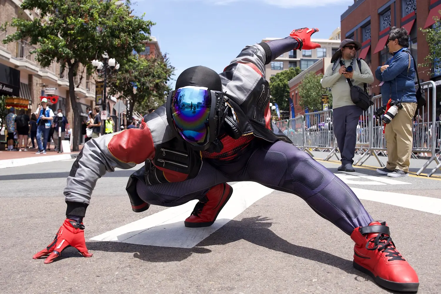 2025 San Diego Comic-Con cosplay dressed as Spiderman/Miles Morales