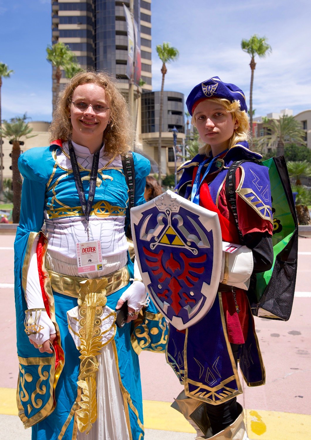 2025 San Diego Comic-Con cosplay dressed as Link and Zelda