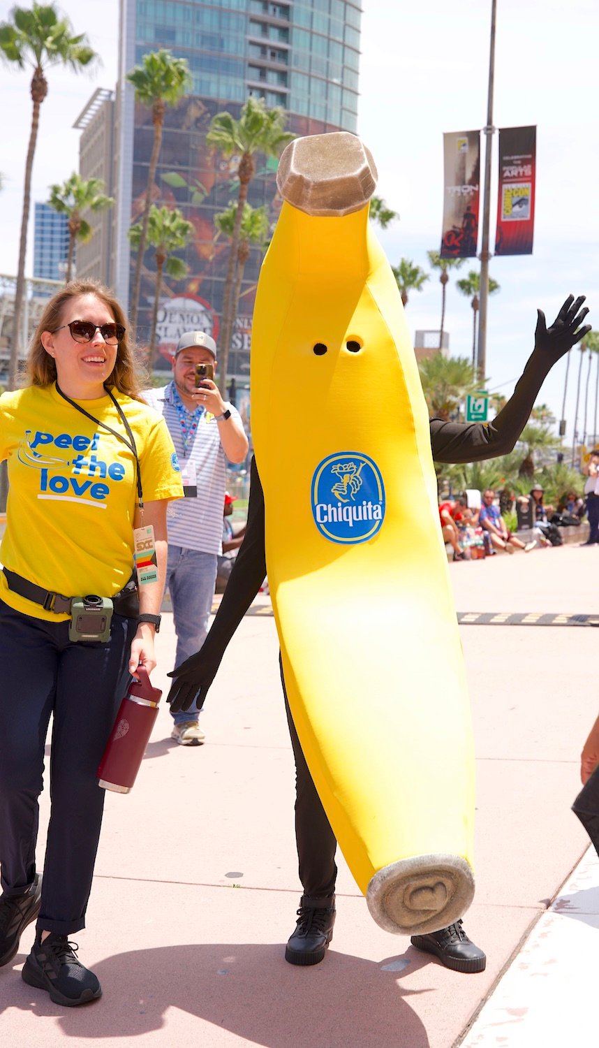2025 San Diego Comic-Con cosplay dressed as banana