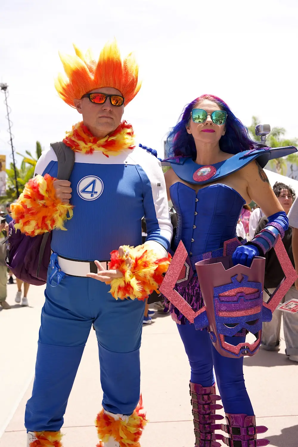 2025 San Diego Comic-Con cosplay dressed as Fantastic Four characters