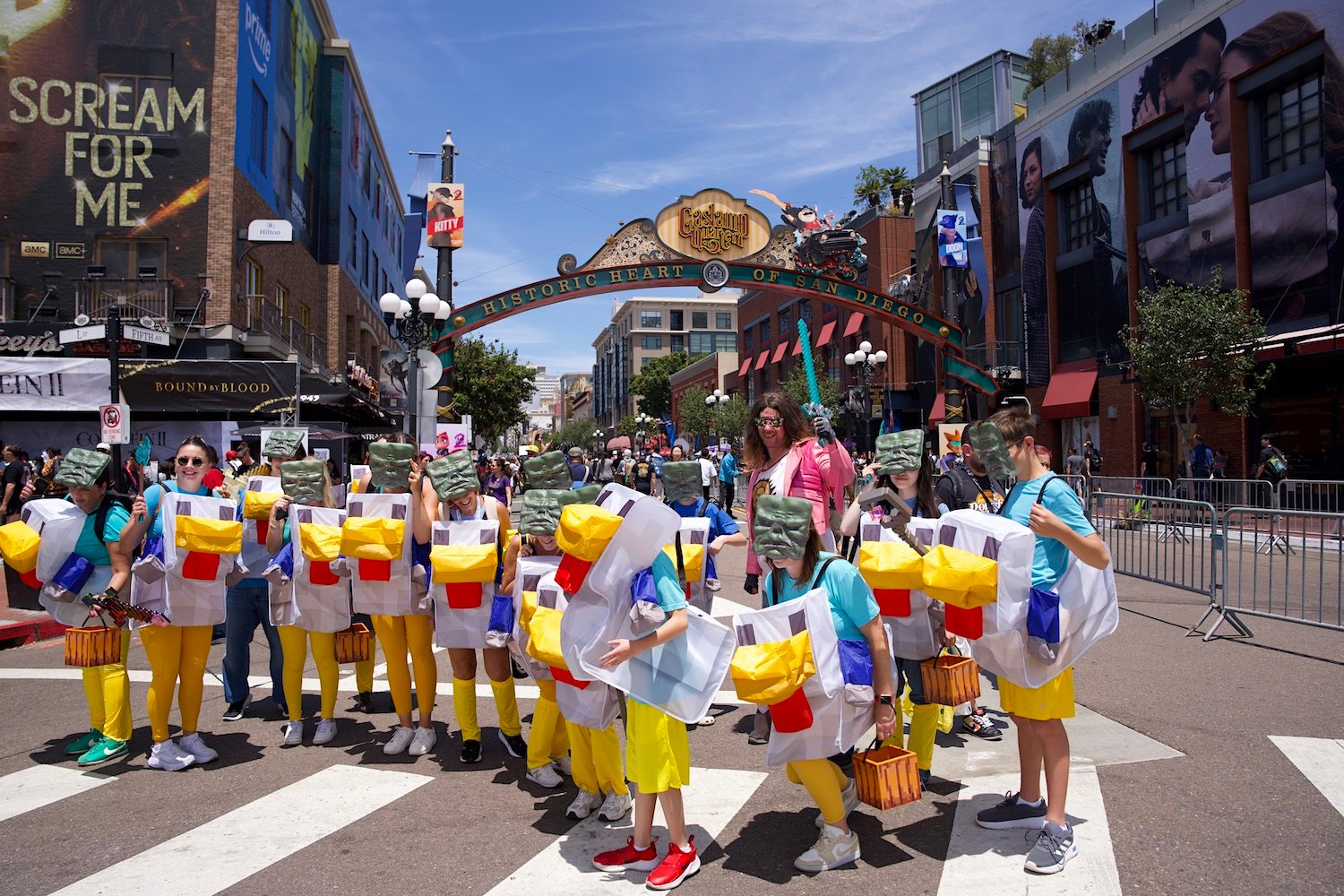 2025 San Diego Comic-Con cosplay dressed as Minecraft characters