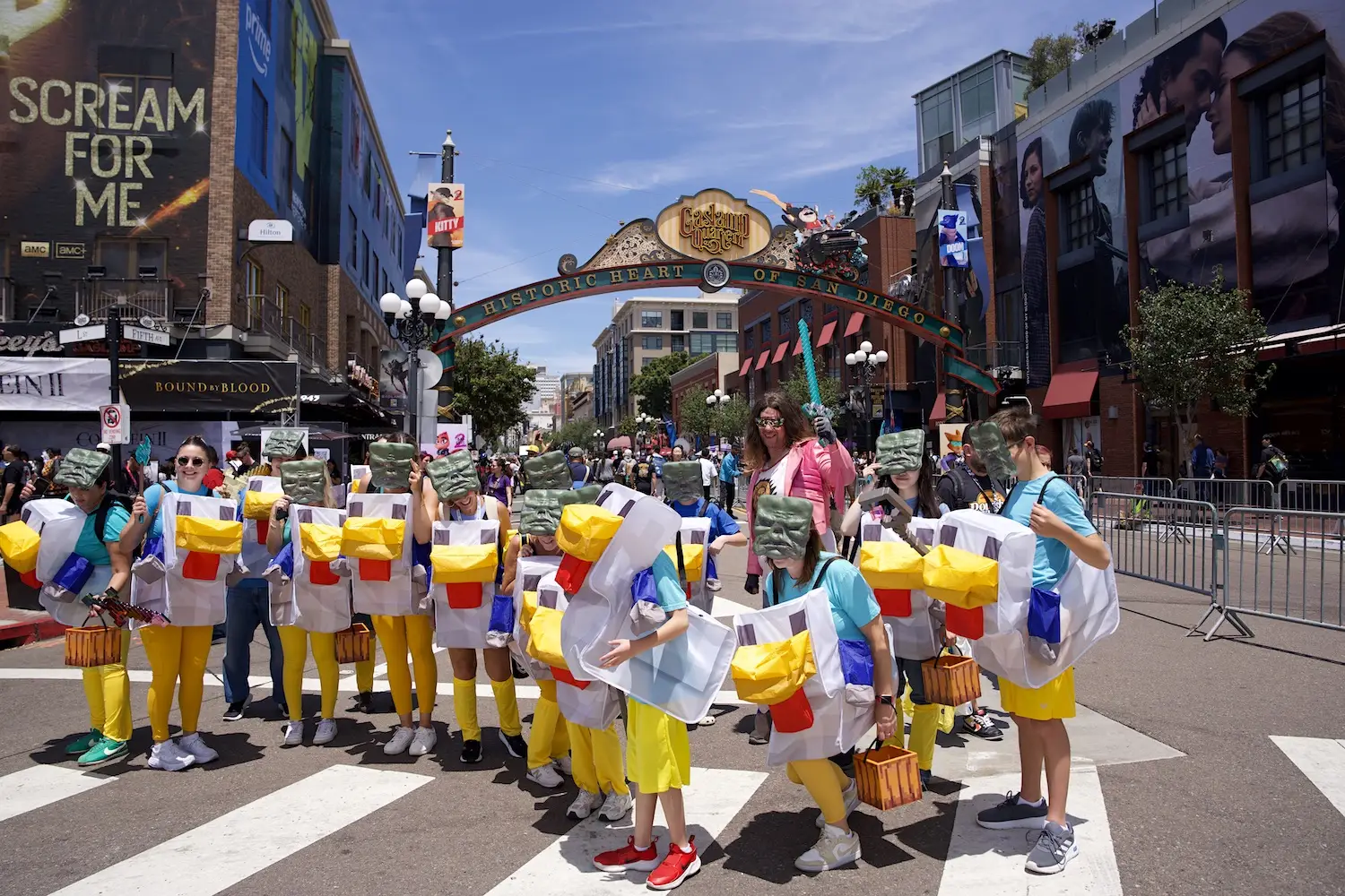 2025 San Diego Comic-Con cosplay dressed as Minecraft characters
