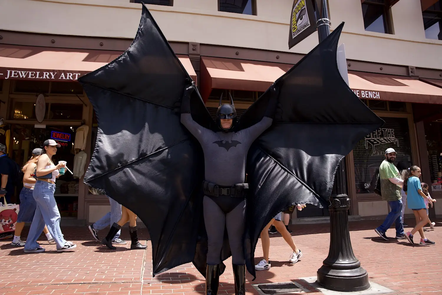 2025 San Diego Comic-Con cosplay dressed as Batman