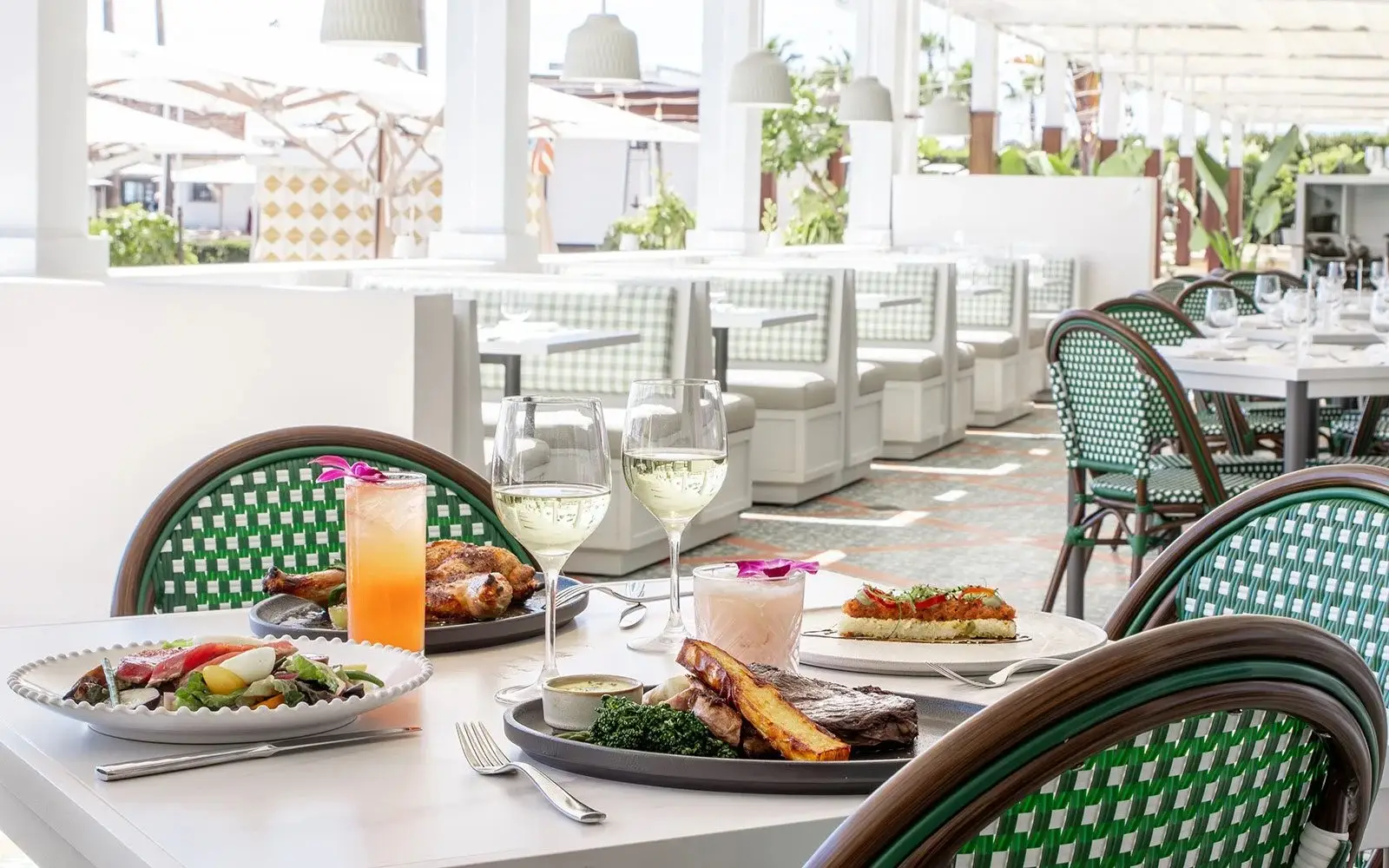 Interior of new San Diego restaurant Veranda at the Hotel Del Coronado following their $550M renovation