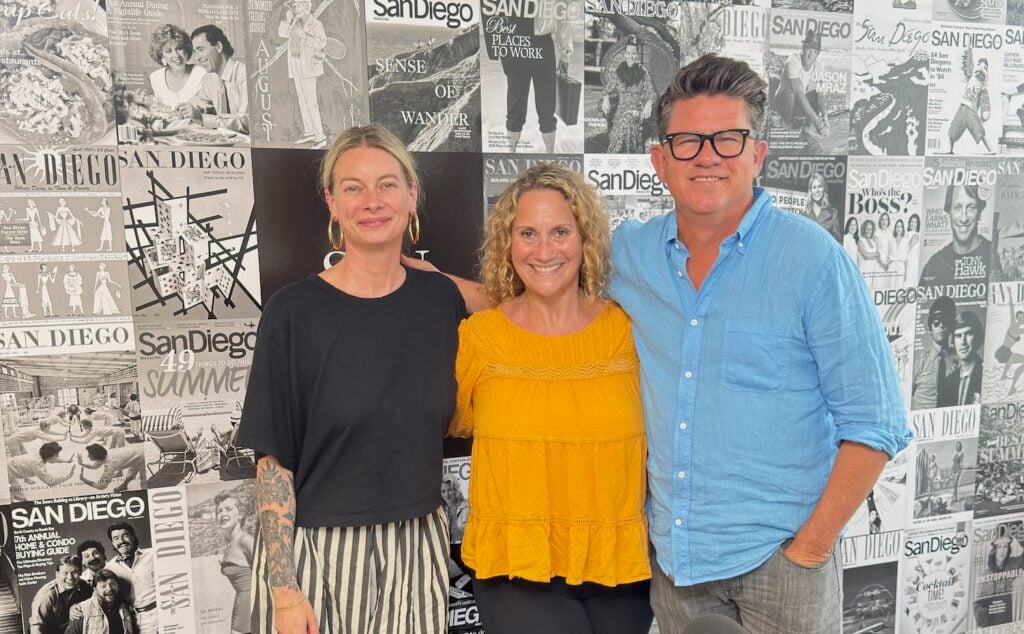Winner of the first season of NBC's "Yes Chef" cooking competition show Emily Brubaker of Omni La Costa with Troy Johnson and Jackie Bryant on the Happy Half Hour podcast