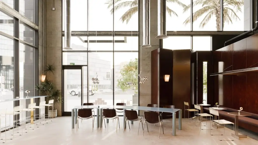 Interior of new Ukrainian Bakery Muse Cheesecakes location in East Village's Broadway Towers