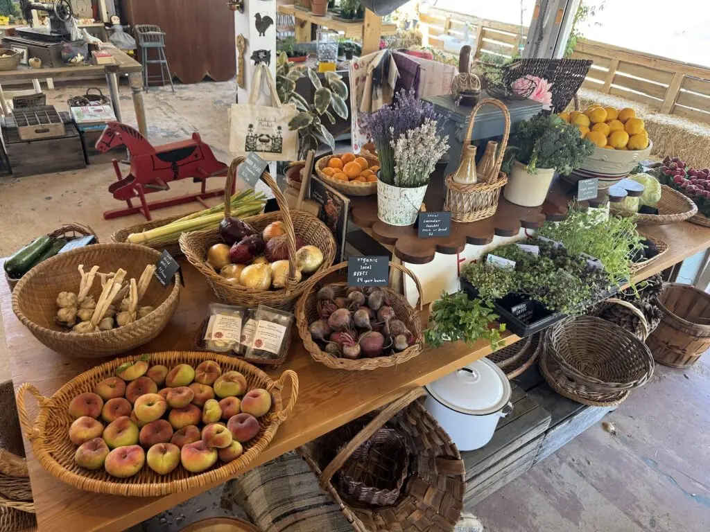 Fresh, locally grown produce at Julian, San Diego store Patchwork Market