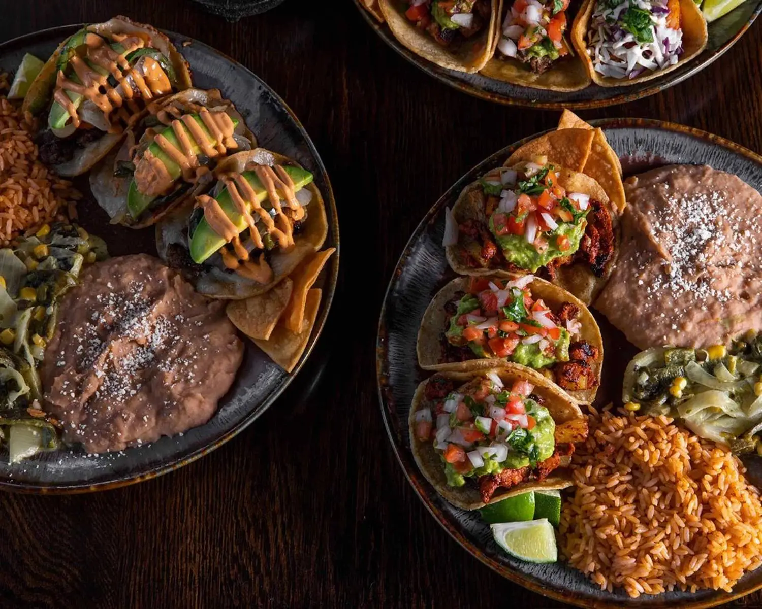 San Diego restaurant La Puerta in Mission Hills featuring the Ranchero Shrimp Street Tacos