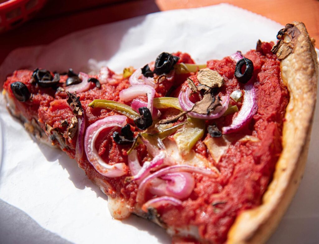 San Diego restaurant Lefty’s Chicago Pizzeria in Mission Hills featuring Deep Dish pizza