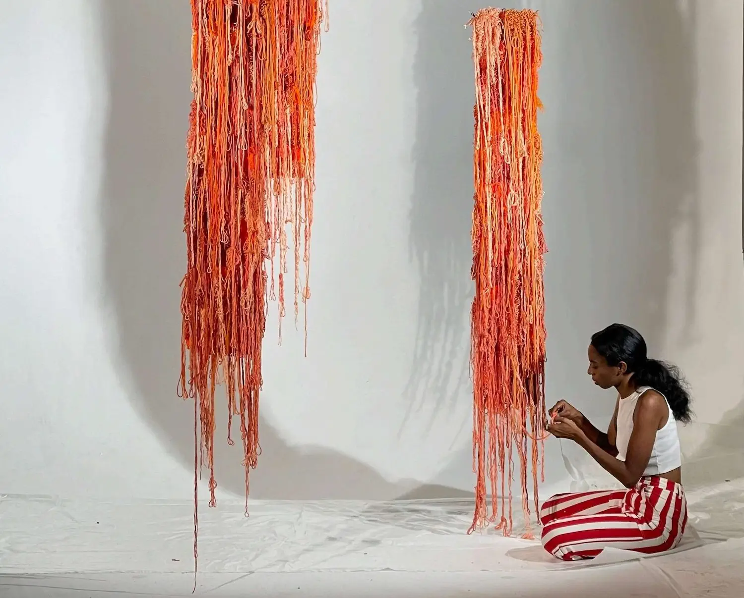 Fun things to do in San Diego this weekend July 22-27, 2025 featuring textile art exhibit called Fabulous Fiber at Oceanside Museum of Art
