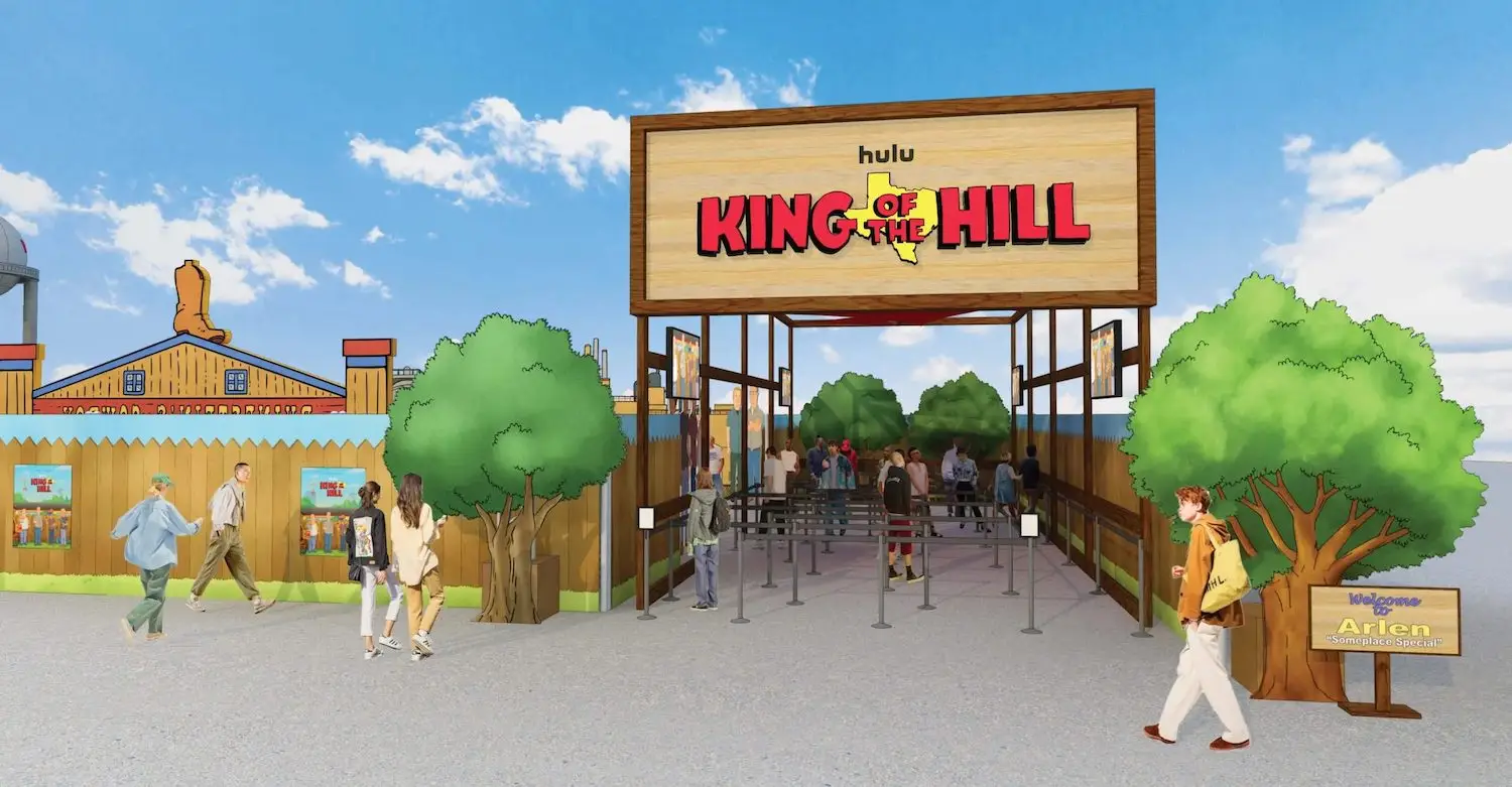 San Diego Comic-Con 2025 free activation event for Hulu's King of the Hill featuring Hank Hill's backyard