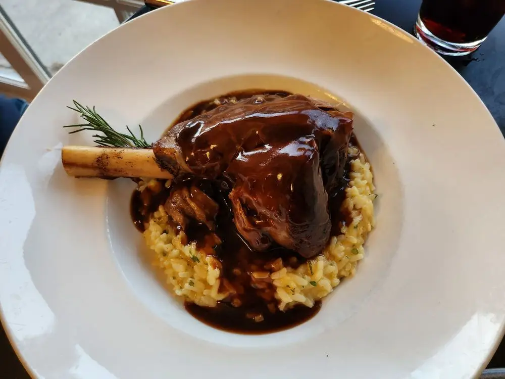 San Diego restaurant The Red Door featuring the Lamb Shank