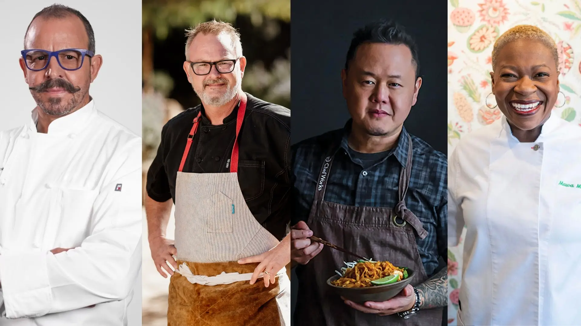 2025 Del Mar Wine + Food Festival event Kosta Browne Wine Dinner Benefitting Feeding San Diego featuring celebrity guests Benito Molina, Drew Deckman, Jet Tila, Mawa McQueen & Katie Weber