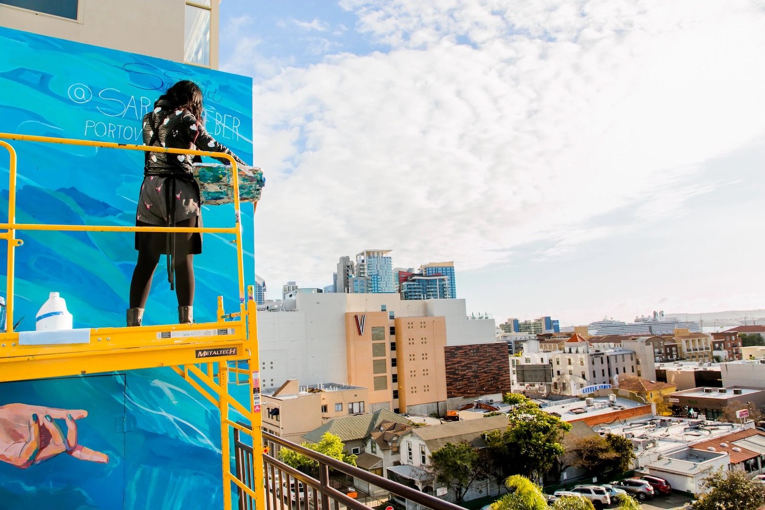 San Diego Magazine's Best of 2025 Reader's Pick winner for People mural artist Sarah Stieber