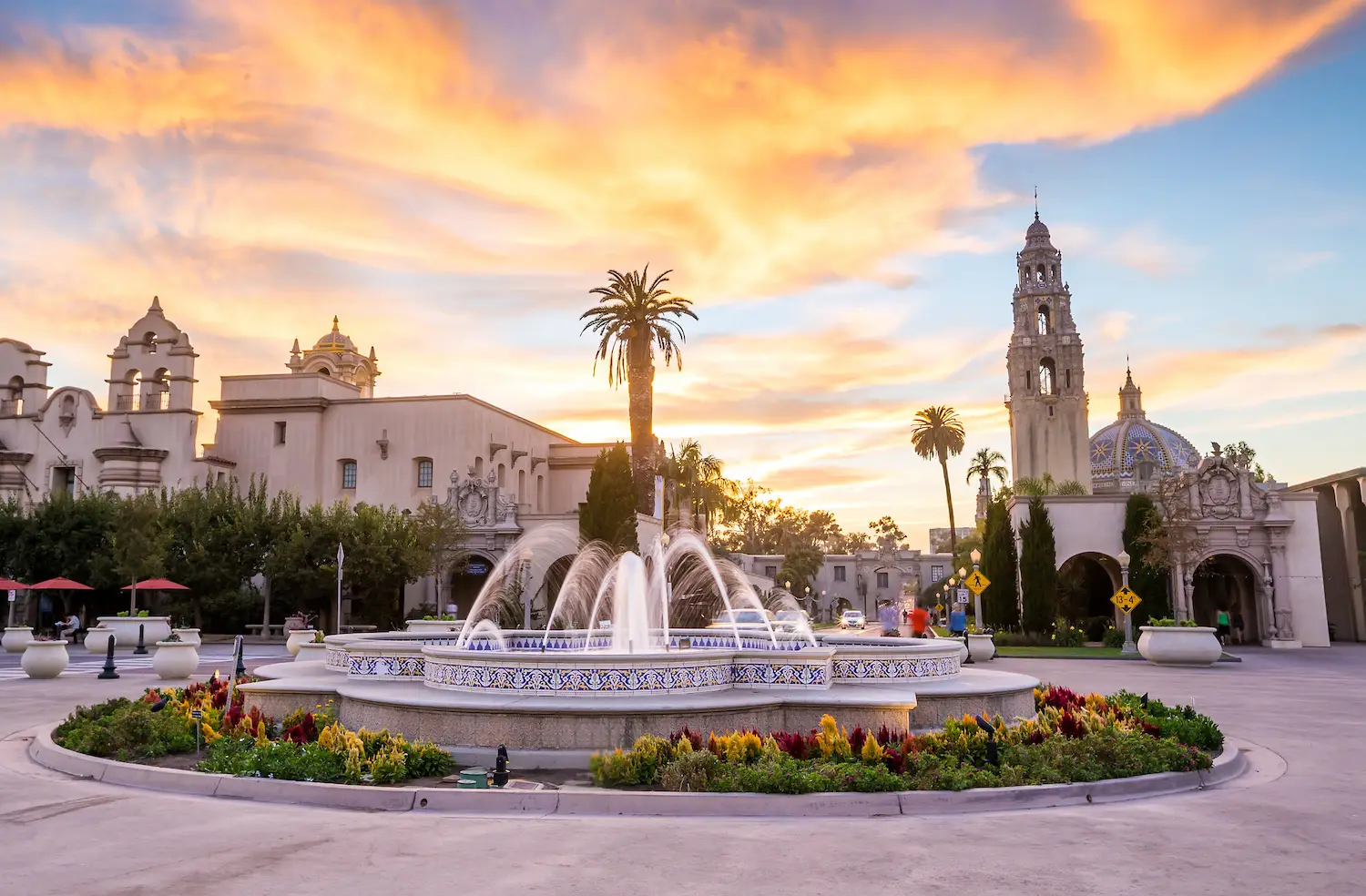 Fun things to do in San Diego this weekend August 27-31, 2025 featuring Balboa Park at sunset