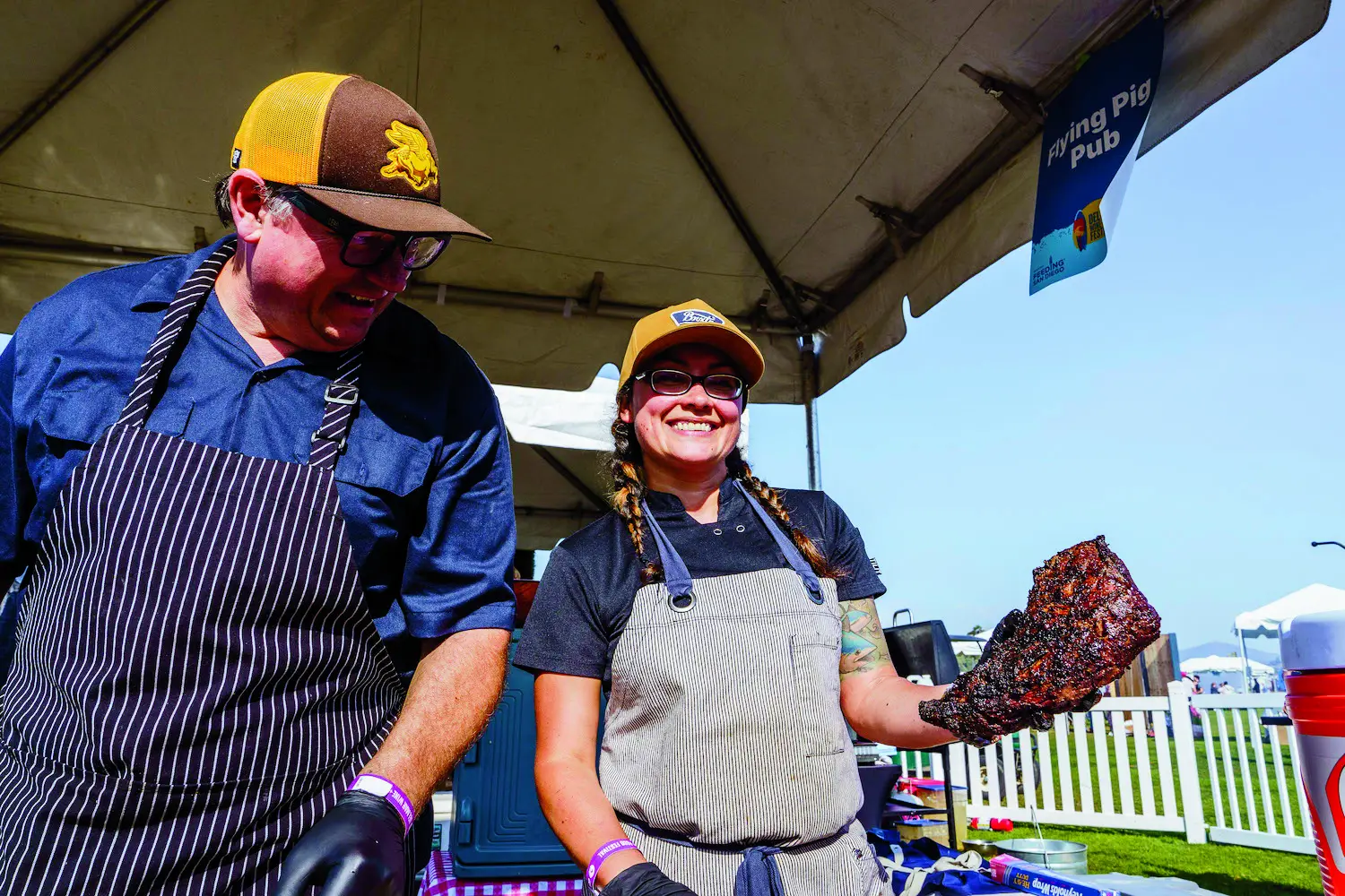 Food vendors at the 2025 Del Mar Wine + Food Festival