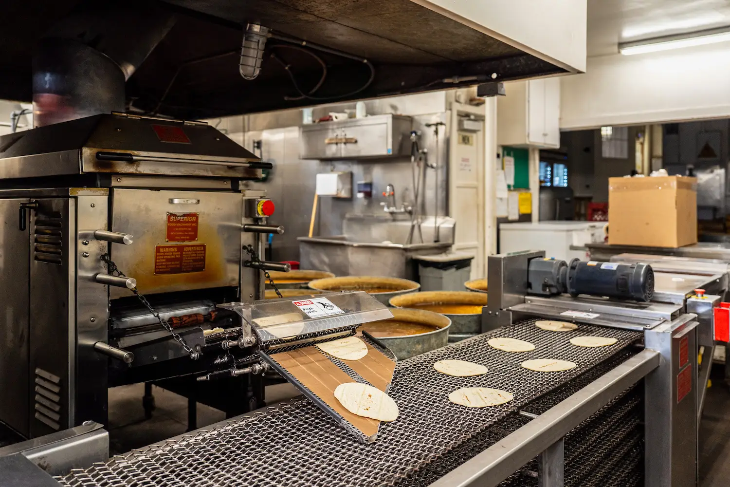 San Diego's first tortilla-making machine created by El Indio restaurant owner Ralph Pesqueira Sr. 