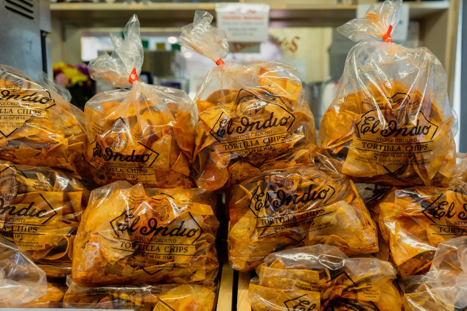 El Indio's tortilla chips freshly made