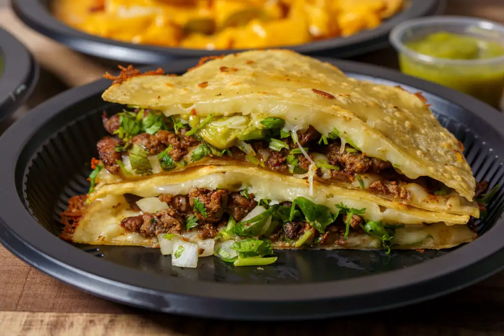 Quesadilla from classic San Diego Mexican restaurant El Indio in Middletown