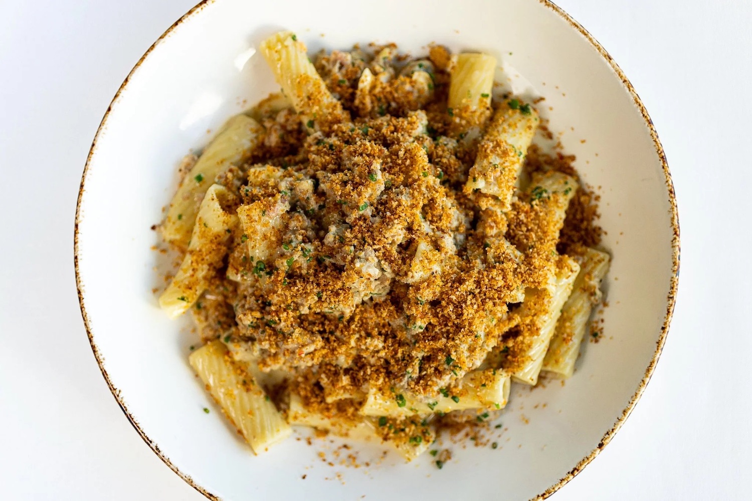 Pasta dish from George's at the Cove in La Jolla 