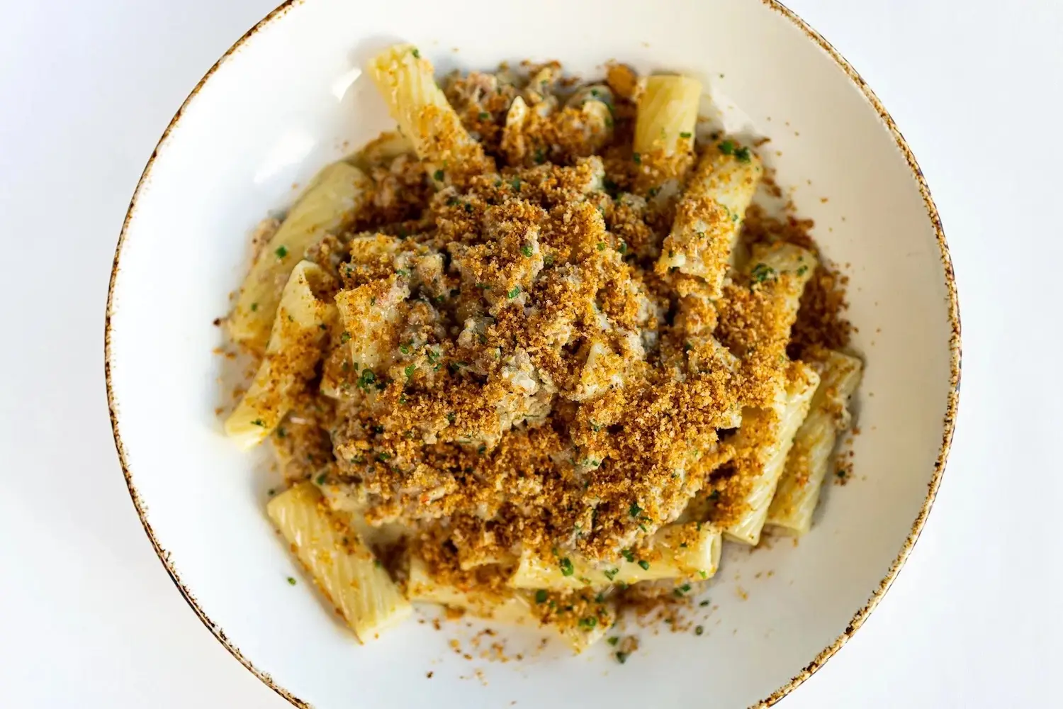 Pasta dish from George's at the Cove in La Jolla