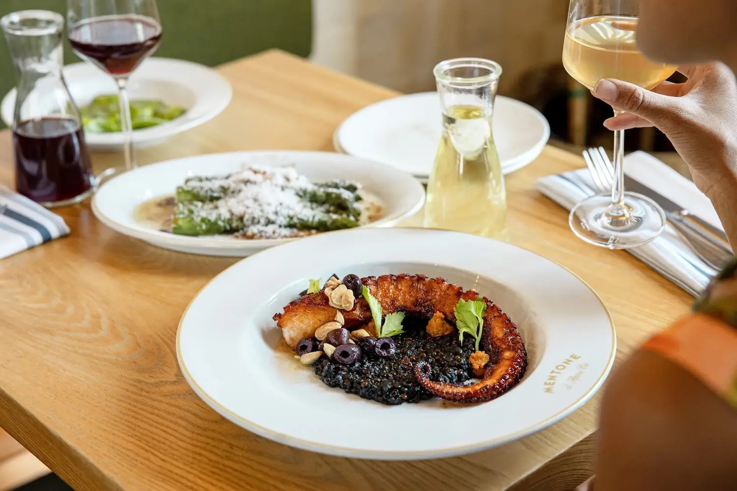 Guide to California's best restaurants from acclaimed chefs featuring seafood from Mentone in Aptos