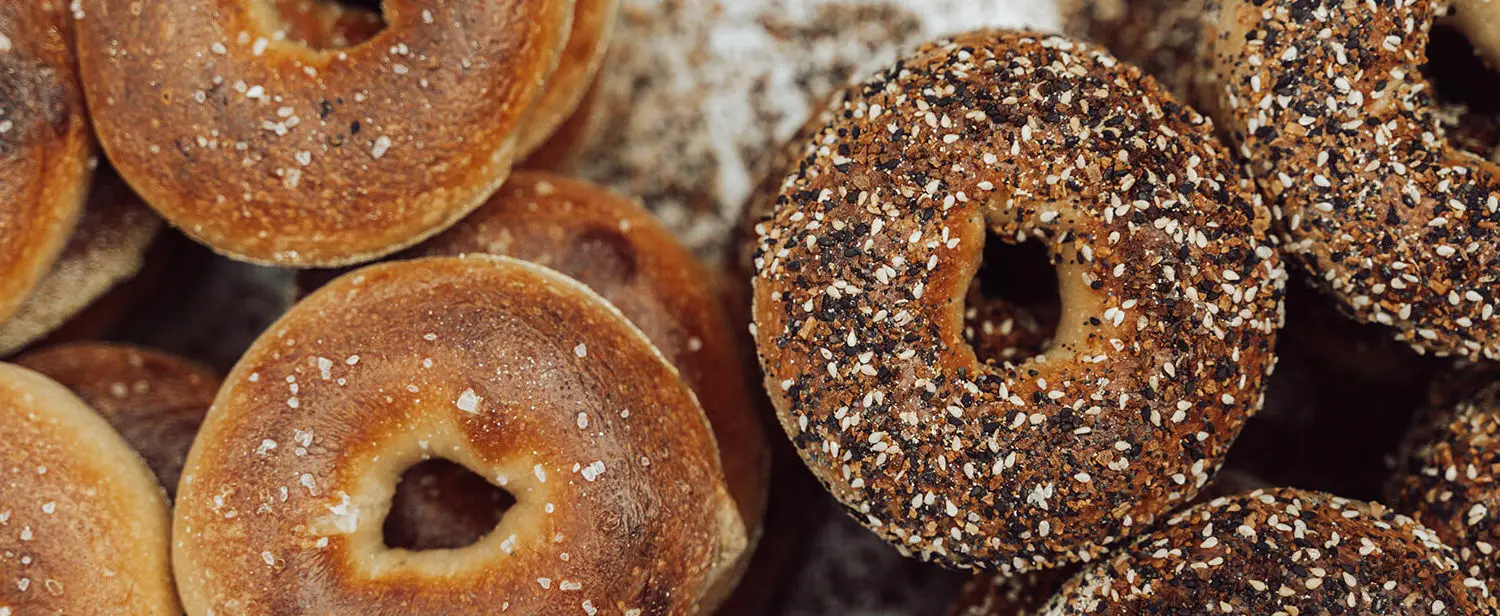 Bagels from San Diego cafe Nomad Donuts in North Park