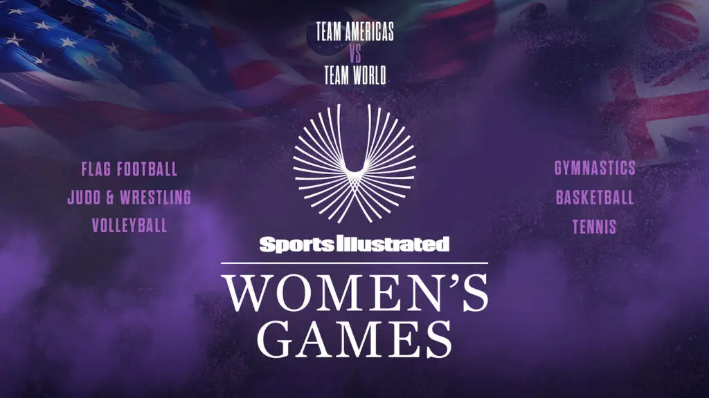 Promo for San Diego event the Sports Illustrated Women's Games happening October 28 to Sunday, November 2, 2025 at Frontwave Arena in Oceanside