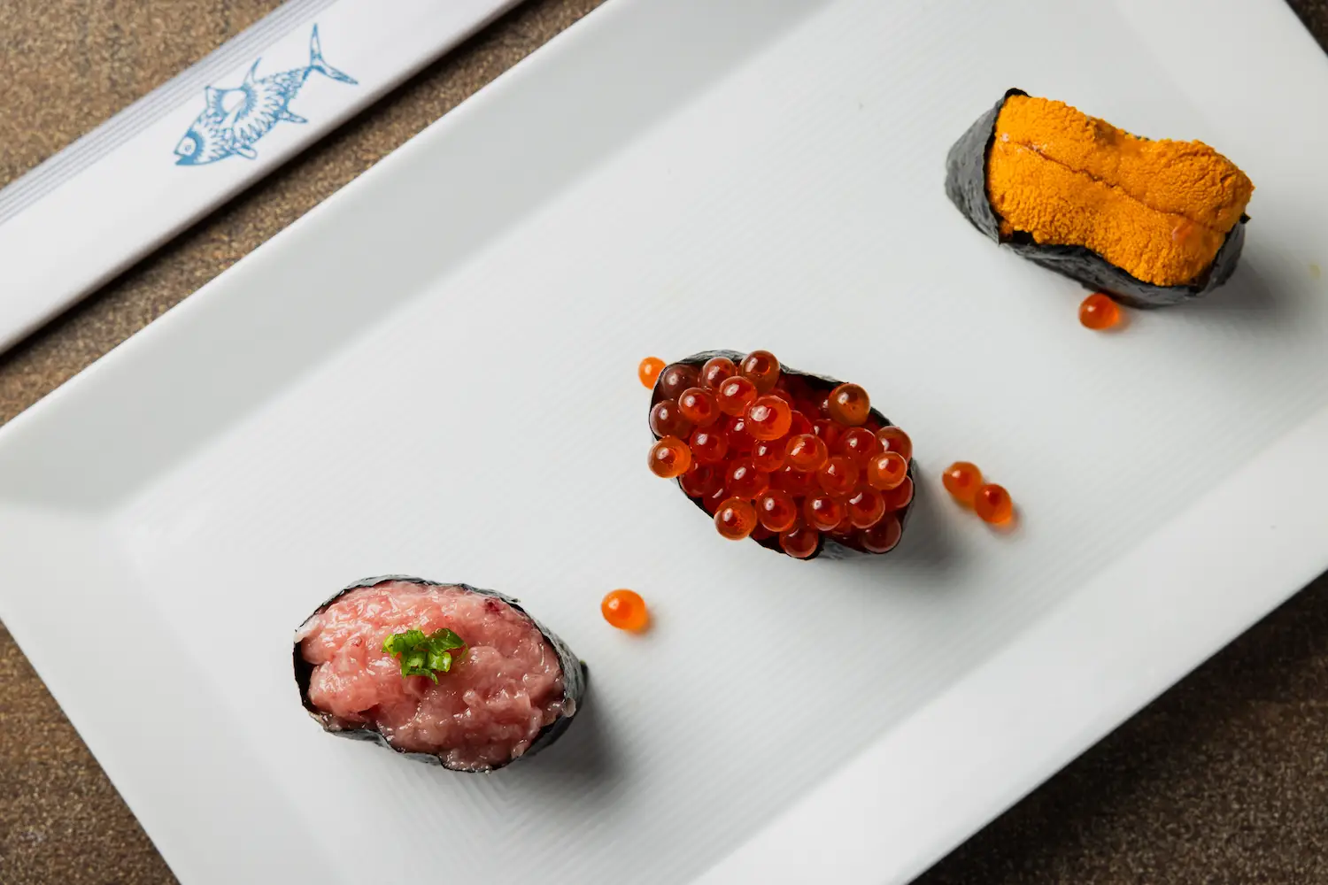 Uni and tuna from new San Diego sushi restaurant Sugarfish opening in Little Italy in 2026