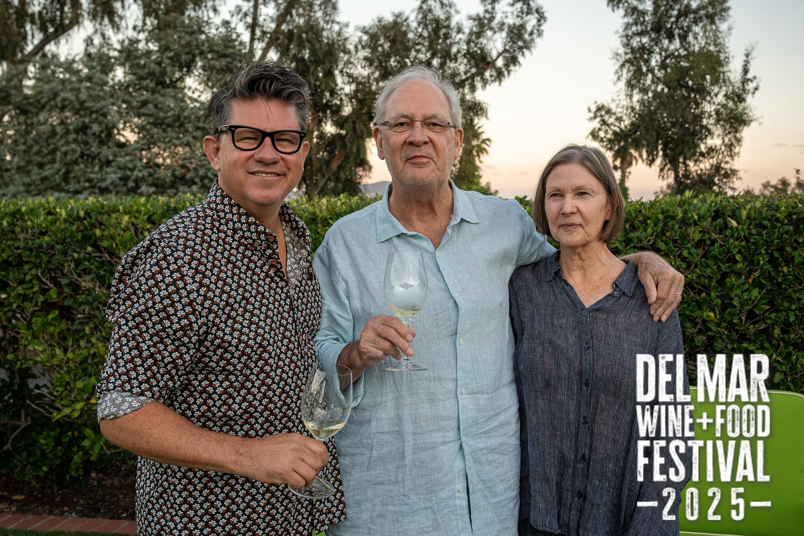 Photo gallery from the 2025 Del Mar Wine + Food festival event featuring celebrity chefs, San Diego restaurants, and California distillers