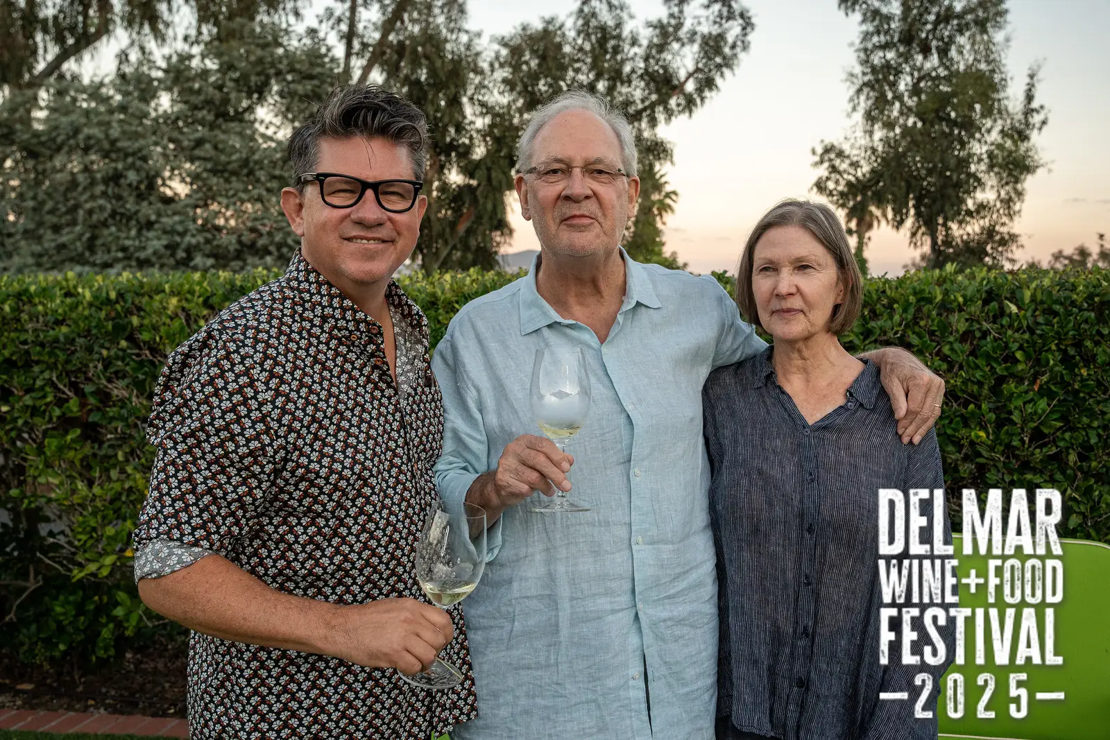 Photo gallery from the 2025 Del Mar Wine + Food festival event featuring celebrity chefs, San Diego restaurants, and California distillers