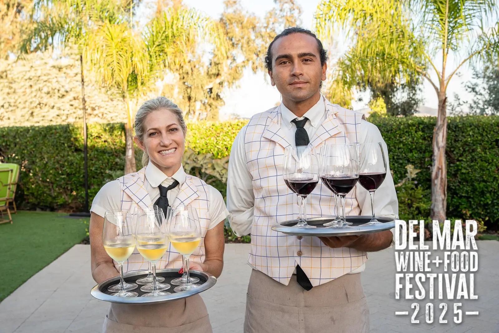 Photo gallery from the 2025 Del Mar Wine + Food festival event featuring celebrity chefs, San Diego restaurants, and California distillers