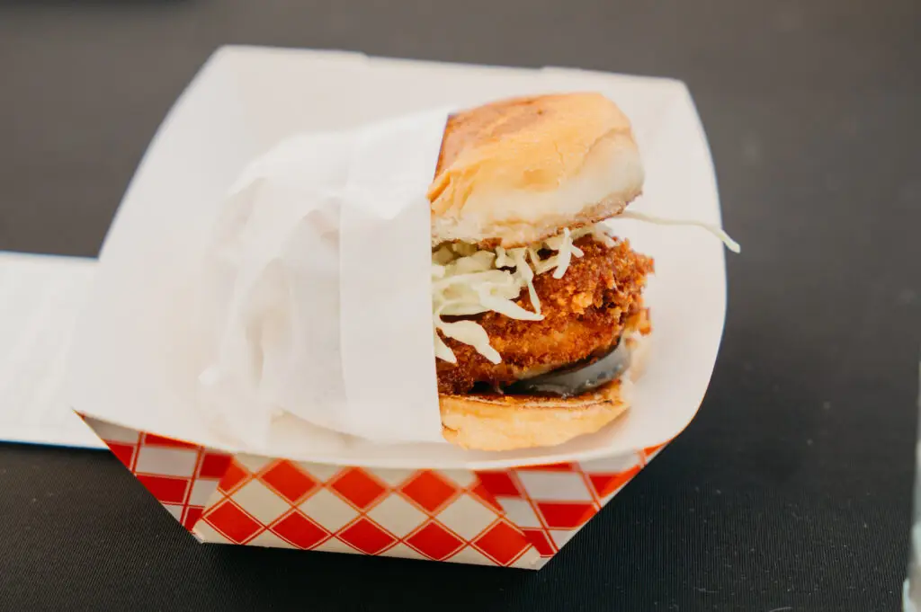 Chicken Sandwich from Asian pop-up restaurant 86'd which is opening a brick-and-mortar spot in North Park called Common Table