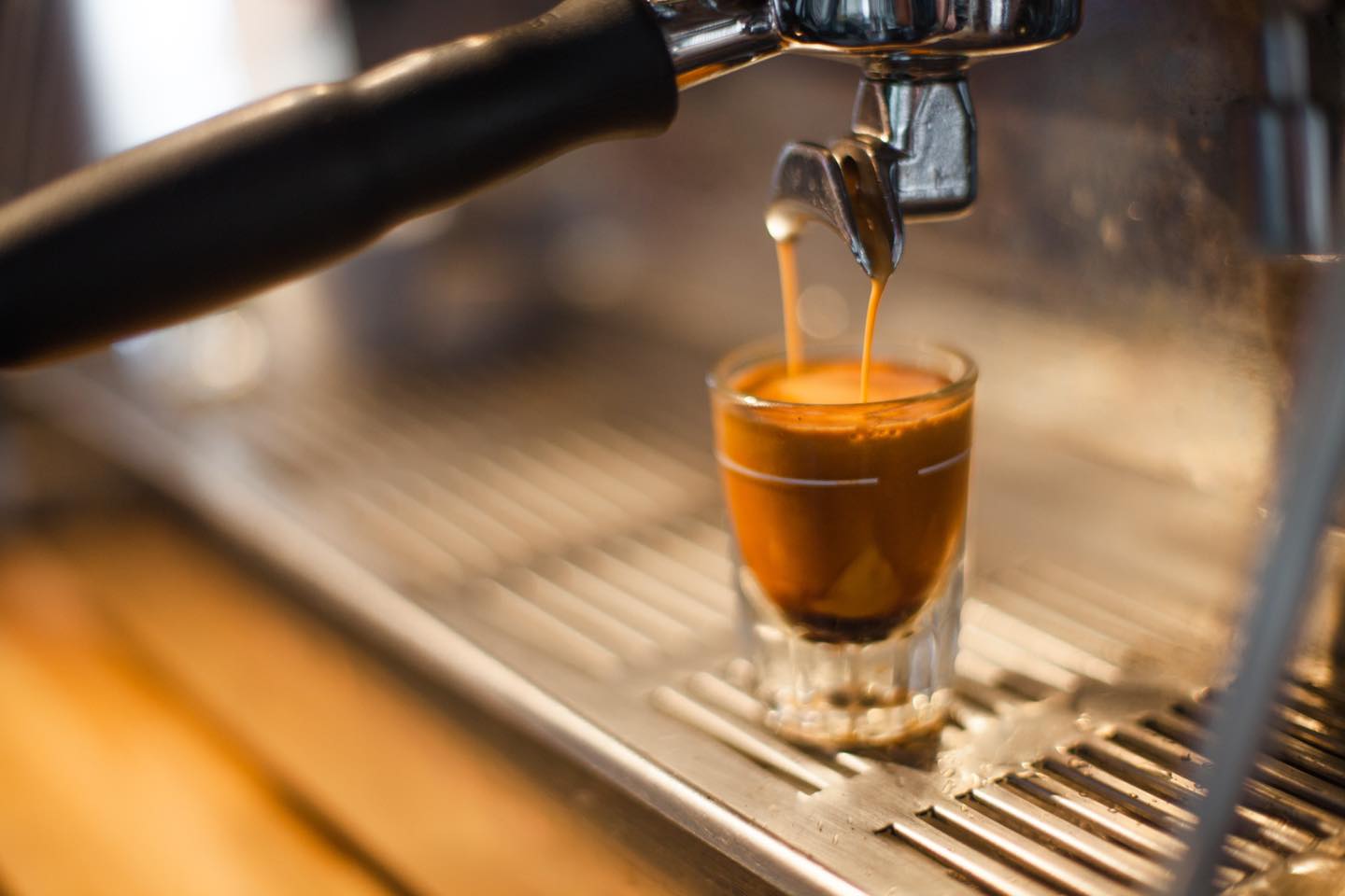 Espresso coffee shot from Dark Horse Coffee Roasters in North Park