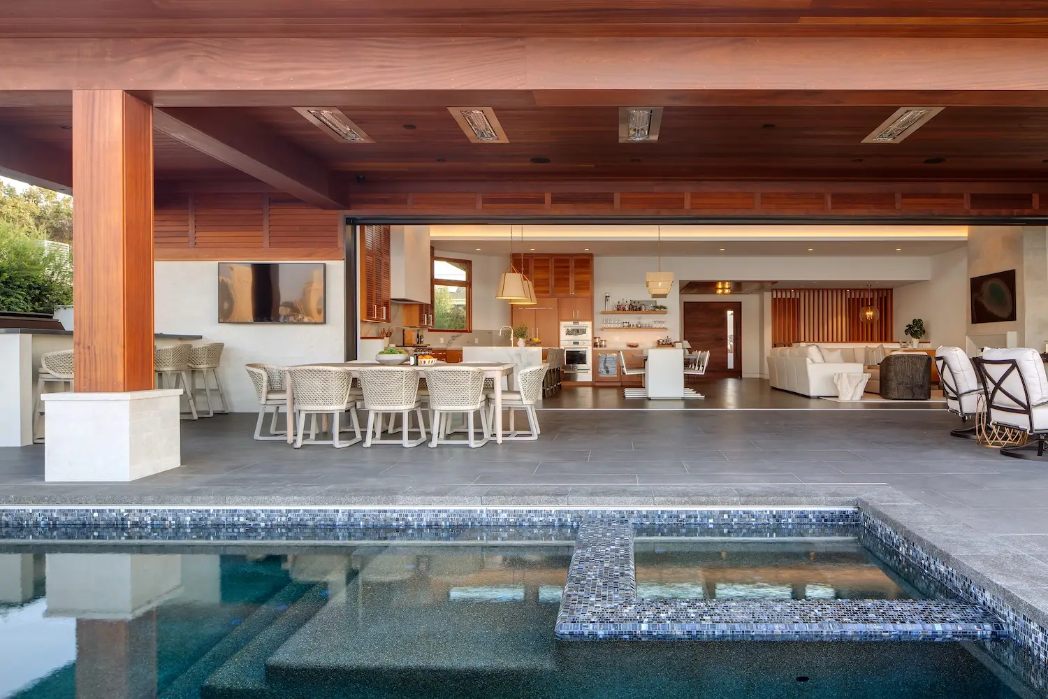 Exterior of Coronado luxury home with bayfront views renovated by Christian Rice and owned by Allan and Lyndsey Arendsee