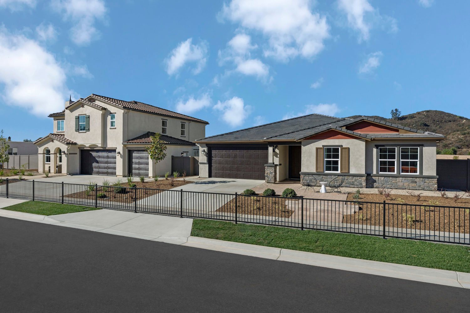 New homes in Escondido's Dixon Trail housing development featuring  Insurance Institute for Business & Home Safety Wildlife Prepared Home Plus certification